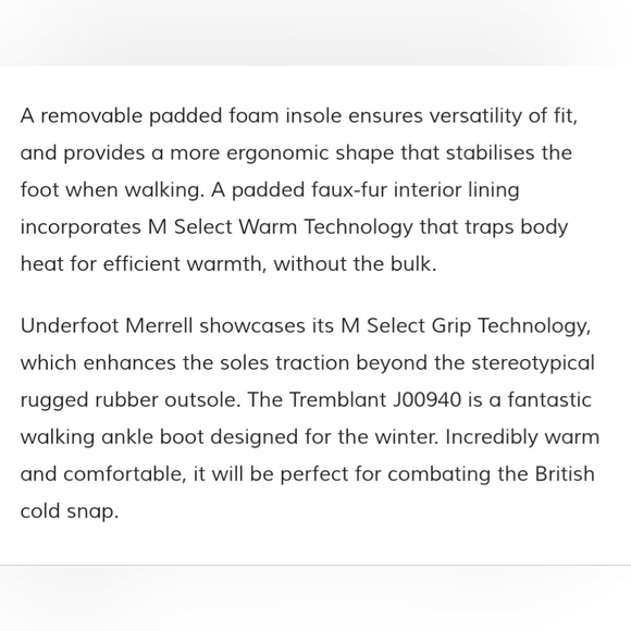 Merrell Tremblant Mid Polar Black Waterproof Winter Snow Boots J00940 Size 7 - Picture 15 of 16